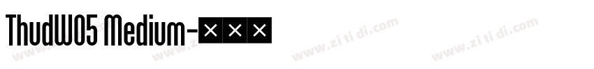ThudW05 Medium字体转换